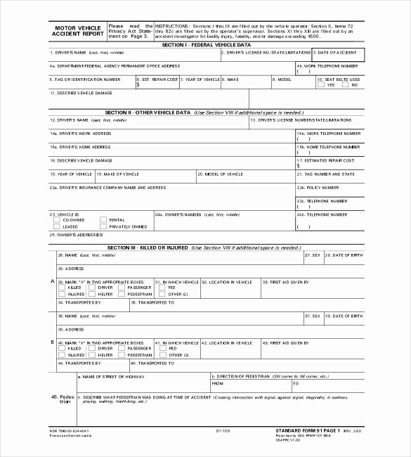 Fake Accident Report Template Fresh 19 Sample Police Report Templates Pdf Doc