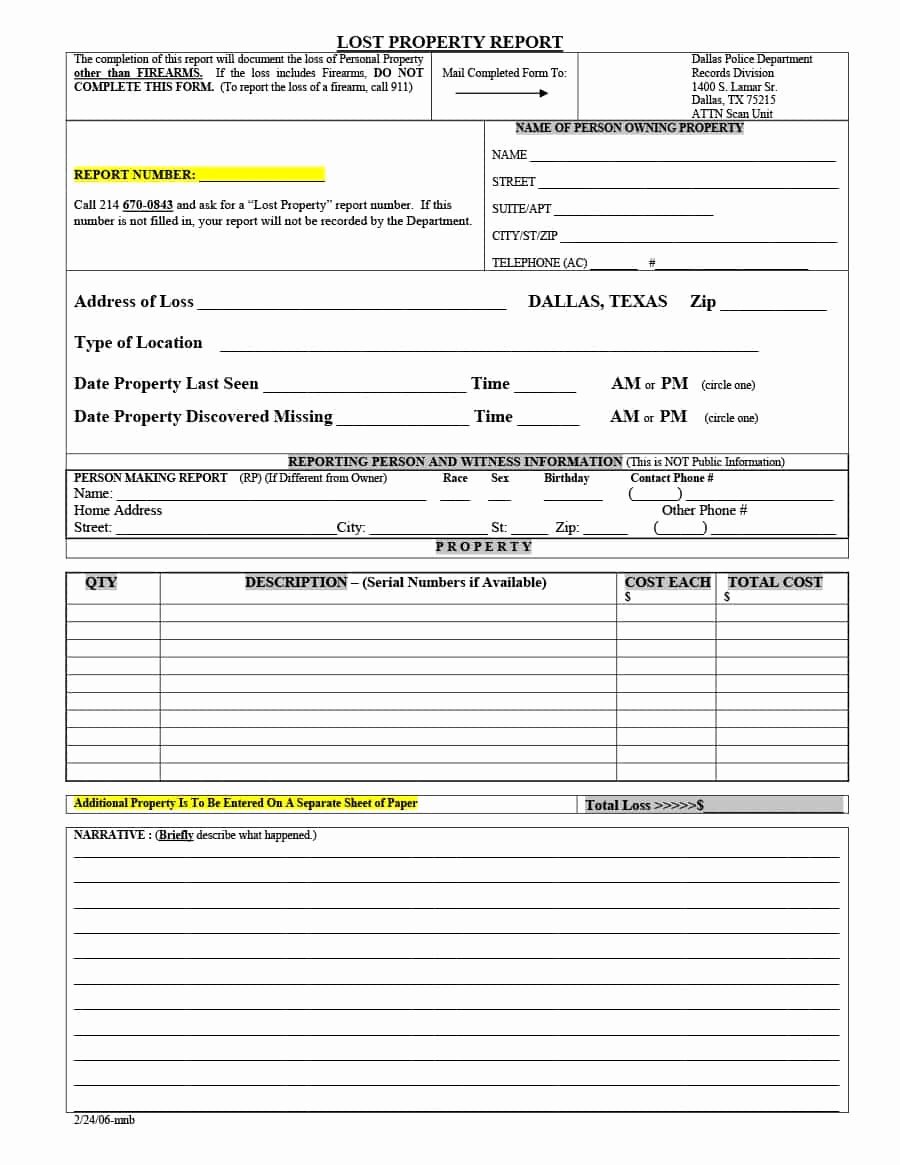 Fake Accident Report Template New 20 Police Report Template &amp; Examples [fake Real]