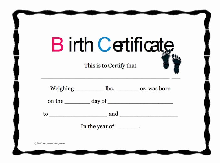 Fake Birth Certificate Template Best Of Certificate Templates 10 Best Realistic Birth