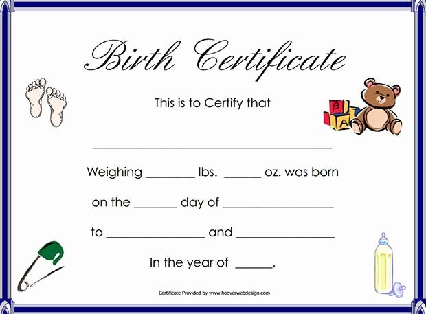 Fake Birth Certificate Template Luxury Birth Certificate Template 31 Free Word Pdf Psd format