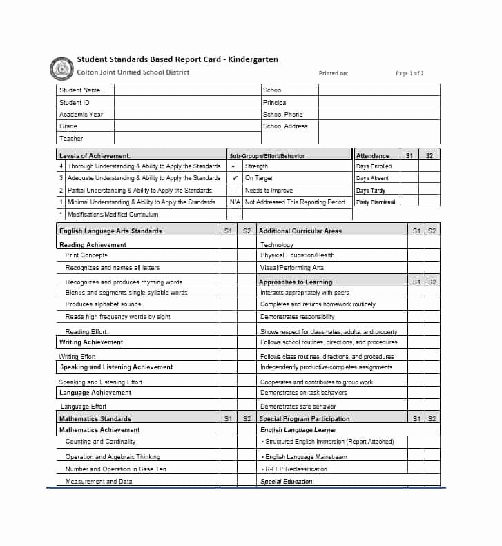 Fake College Report Card Lovely 30 Real &amp; Fake Report Card Templates [homeschool High