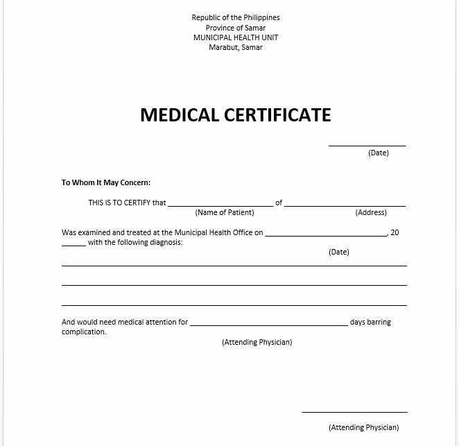 Fake Death Certificate for Work Inspirational 10 Medical Certificate Templates