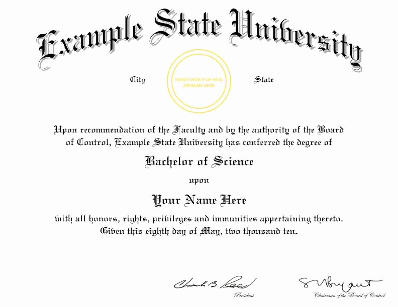 Fake Degree Certificate Template Elegant Buy A Fake College Diploma Line