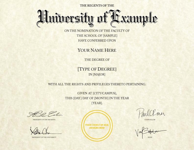 Fake Degree Certificate Template Fresh Fake College Diplomas &amp; Certificates