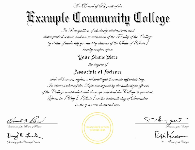 Fake Degree Certificate Template Luxury Fake Diplomas