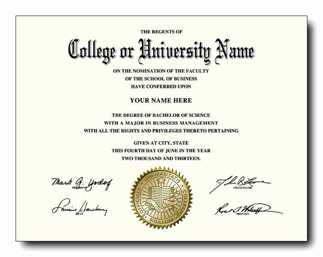 Fake Degree Certificate Template Unique Buy A Realistic Fake College Diploma for Less Than $60