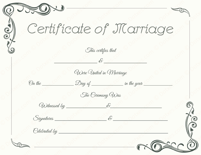 Fake Divorce Certificate Template Unique Standard Marriage Certificate Template Dotxes