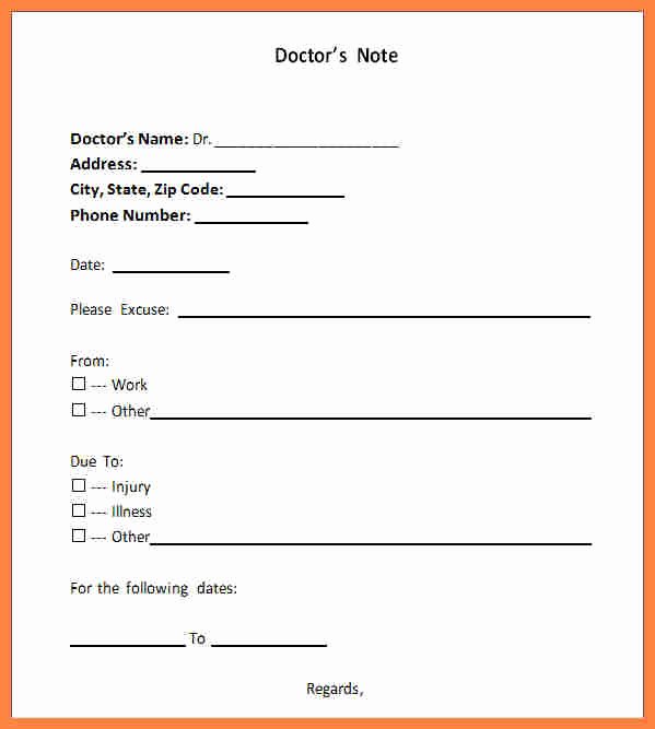 Fake Doctor Note Template Best Of 5 Fake Doctor Slip