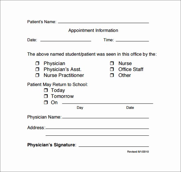 Fake Doctors Note Fresh Printable Minute Clinic Doctors Note Template