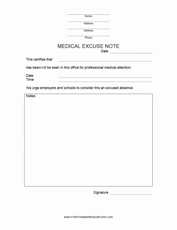 Fake Doctors Note with Signature Best Of 42 Fake Doctor S Note Templates for School &amp; Work