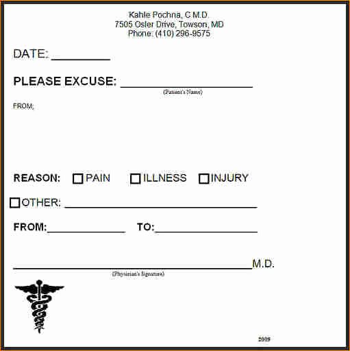 Fake Dr Notes for Work Elegant Fake Doctors Note