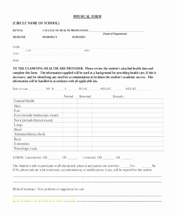 Fake Hospital Discharge forms Lovely Hospital Discharge Template
