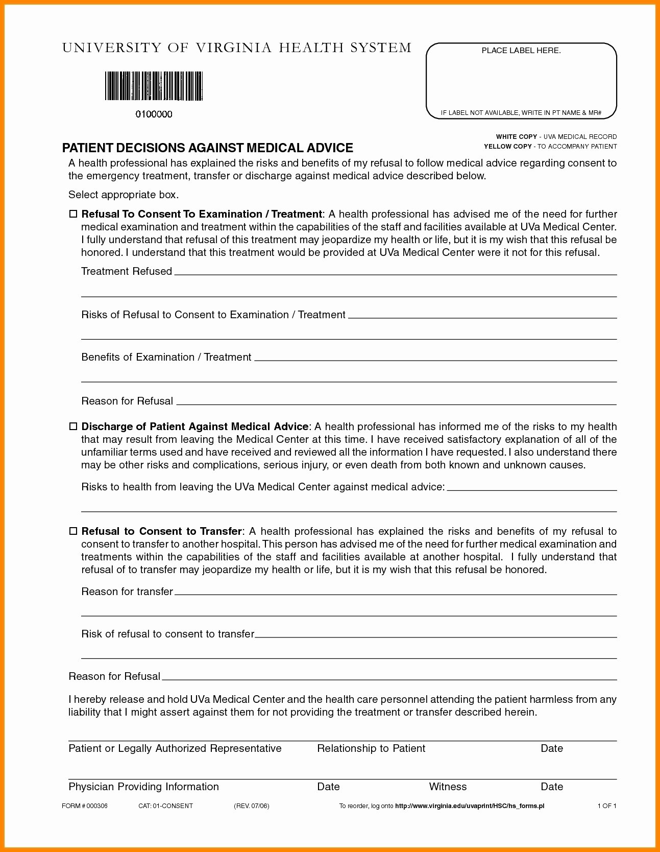 30 Fake Hospital Discharge Forms Example Document Template