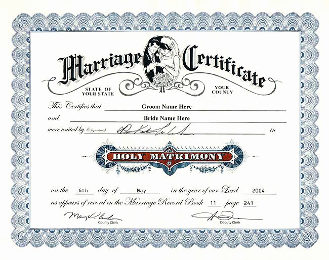 Fake Marriage Certificate Template Lovely Create Fake Marriage