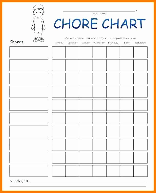 Family Chore Chart Printable New 10 11 Family Chore List Template