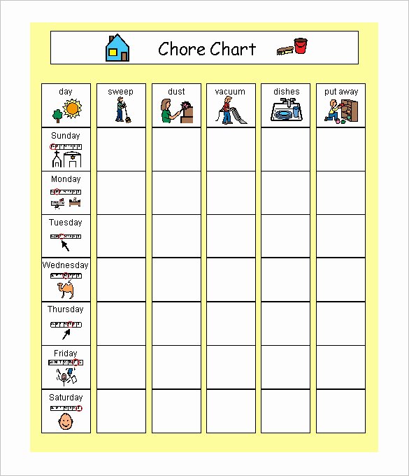 Family Chore Charts Templates Elegant 14 Family Schedule Templates Word Pdf