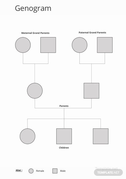 Family Health Tree Template New Basic Genogram Template Download 38 Family Trees In Word
