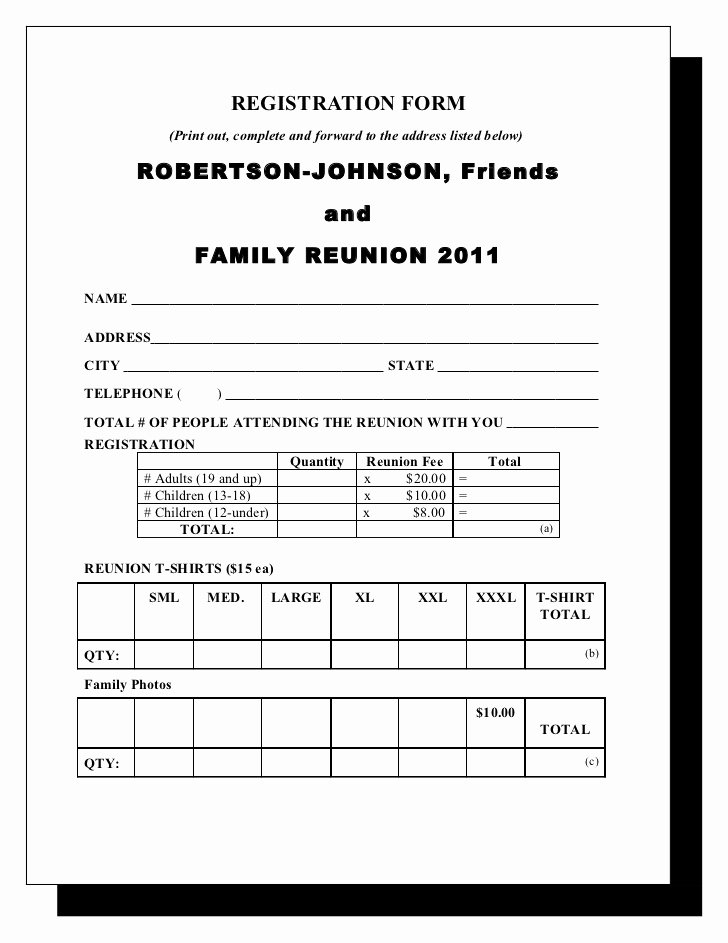 Family Reunion Letter Templates Best Of Robertson &amp; Johnson Family Reunion Letter