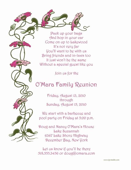 Family Reunion Letters Template Beautiful Pin On Ideas