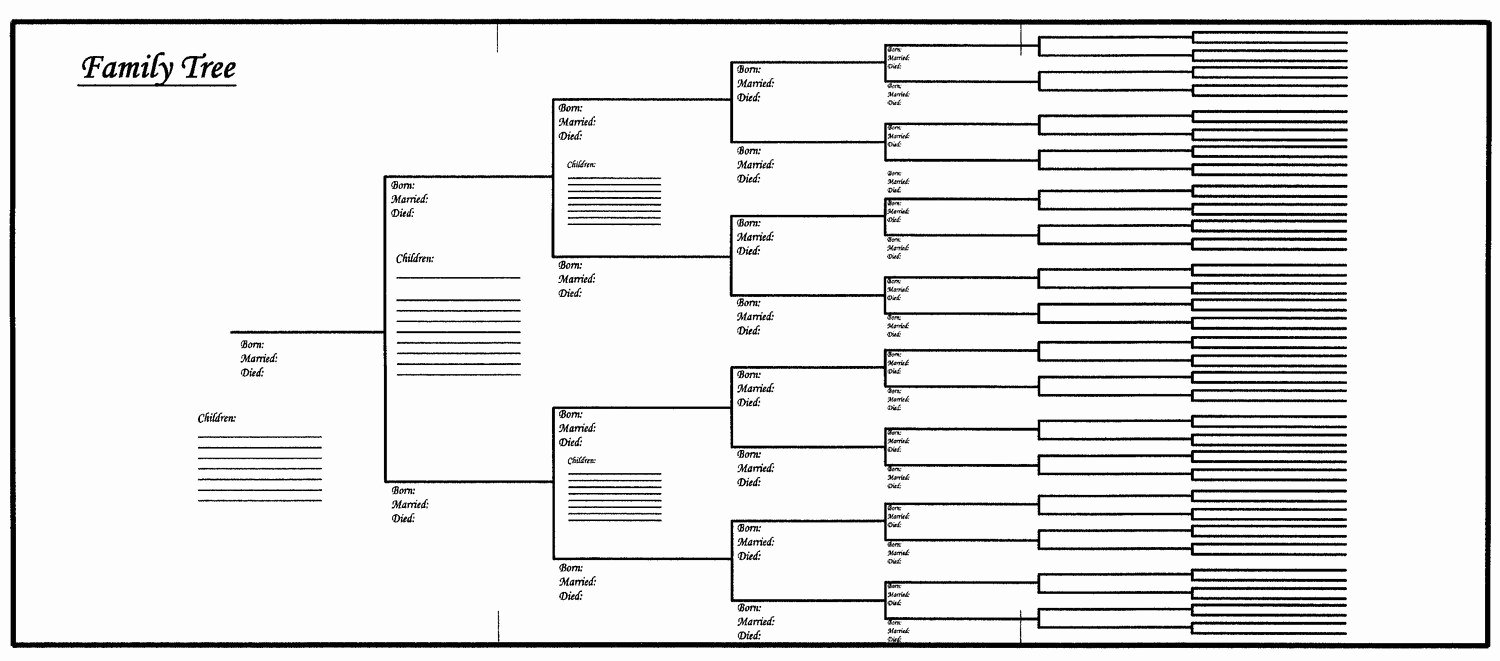 Family Tree Chart Template Fresh Blank Family Tree