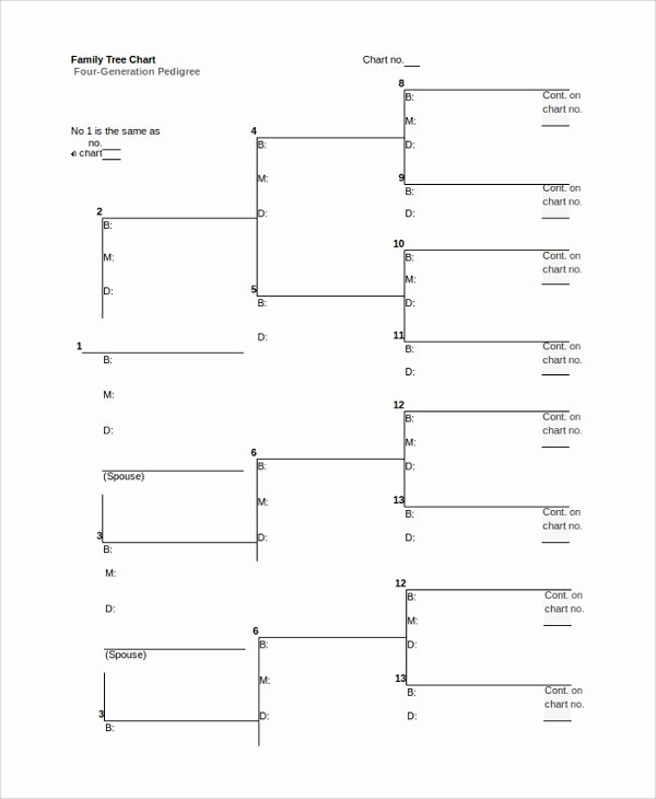 Family Tree Chart Template Inspirational Sample Family Tree Chart Template 17 Documents In Pdf