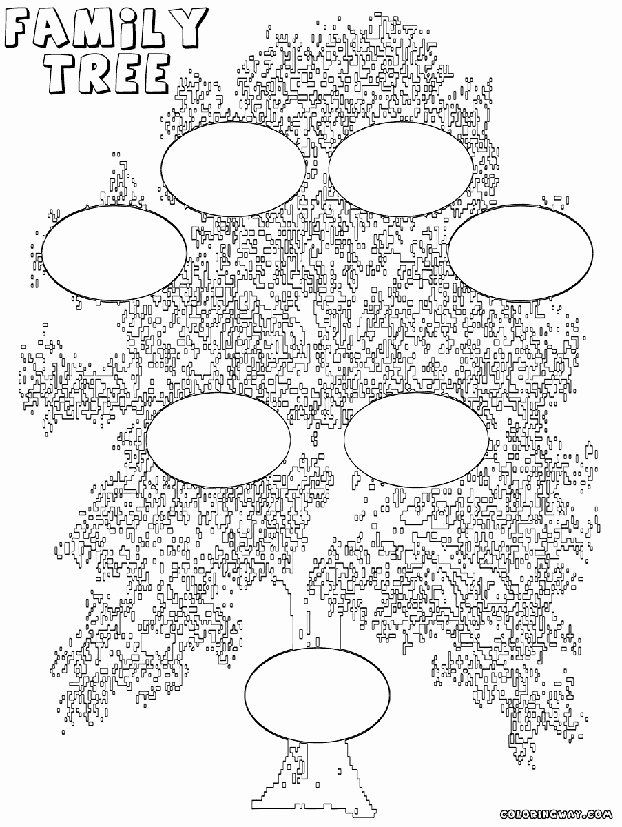 Family Tree Images to Print Luxury Family Tree Coloring Pages