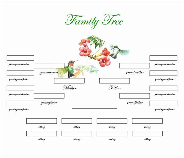 Family Tree Template Doc Beautiful Family Tree Generator Printable Printable Pages