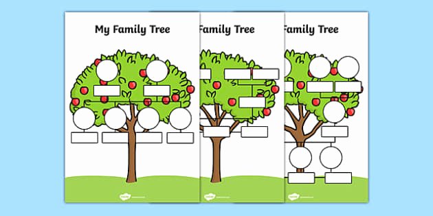 Family Tree Templates In Spanish Lovely Free My Family Tree Worksheets Family Tree Template