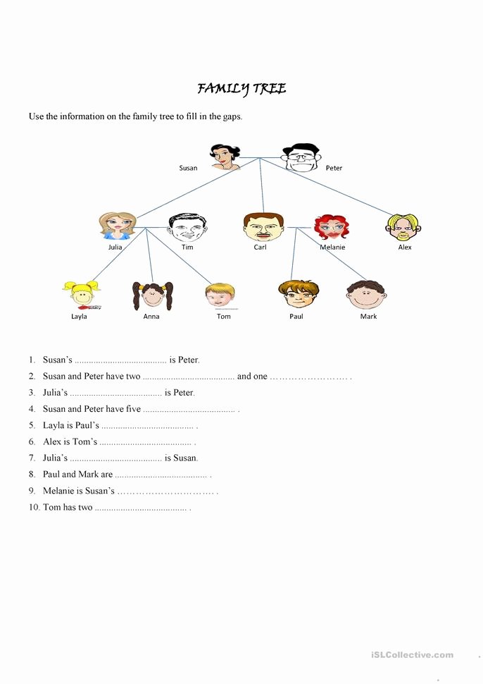 Family Tree Worksheet Printable Best Of Family Tree Worksheet Free Esl Printable Worksheets Made