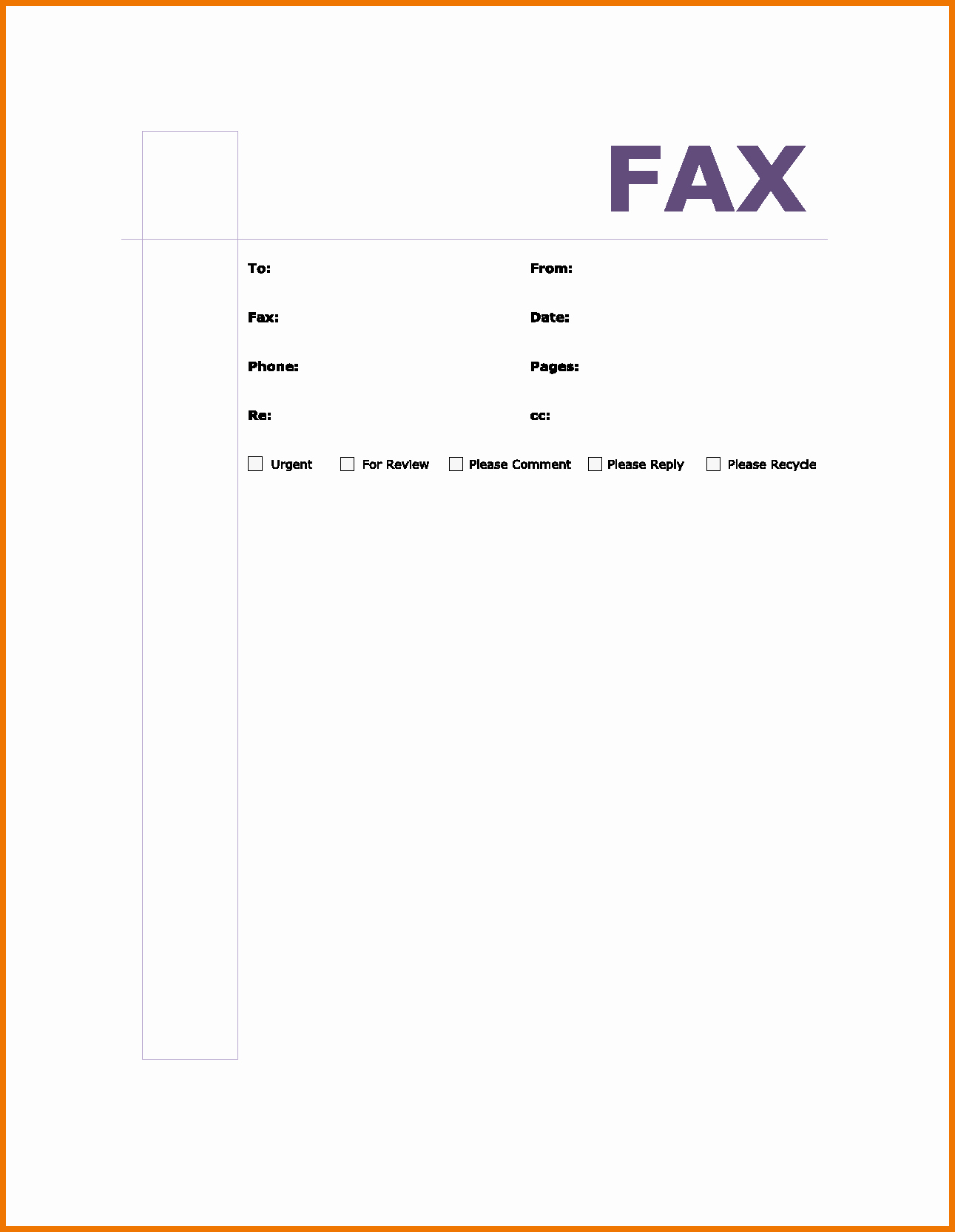 Fax Cover Page Lovely 10 Fax Cover Sheet Template In Word &amp; Doc Professional