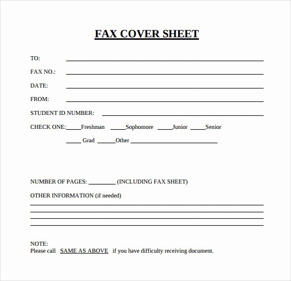 Fax Cover Page Sample Elegant Sample Blank Fax Cover Sheet 14 Documents In Pdf Word