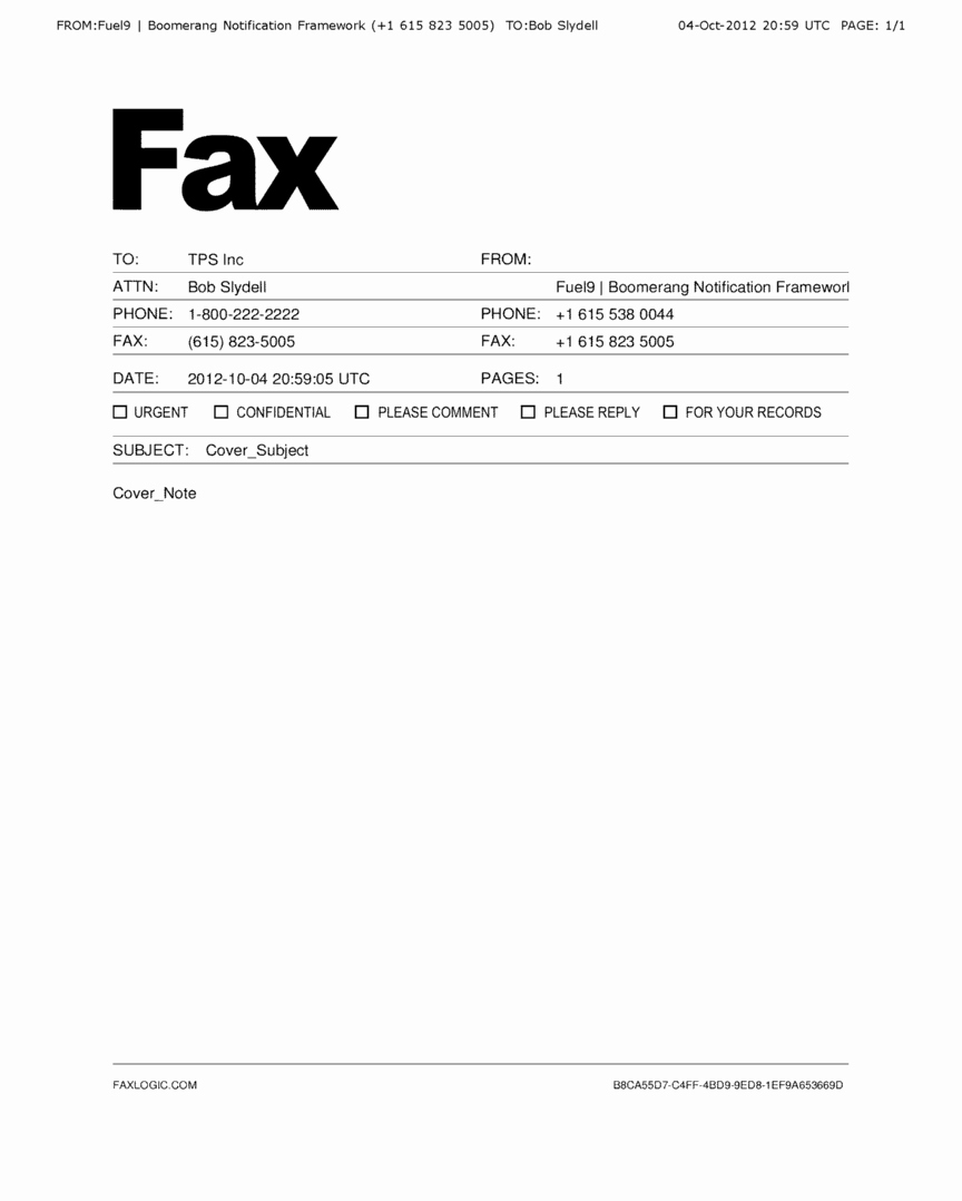 Fax Cover Page Sample Luxury Faxing with Faxlogic