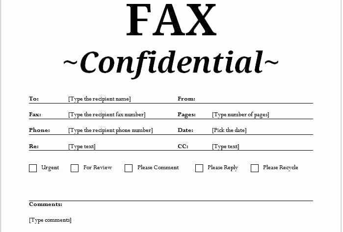 Fax Cover Sheet Confidential Elegant [ Download ] Sample Fax Cover Sheet Templates