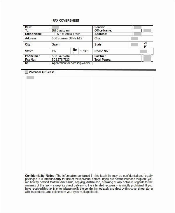 Fax Cover Sheet Confidential New Sample Confidential Fax Cover Sheet 6 Documents In Word
