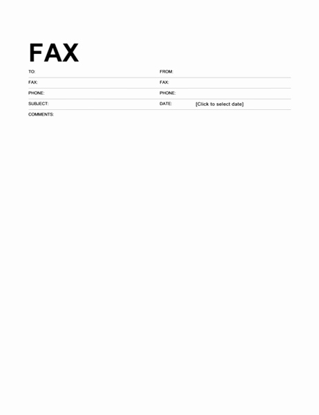Fax Cover Sheet format Inspirational Fax Cover Sheet Standard format