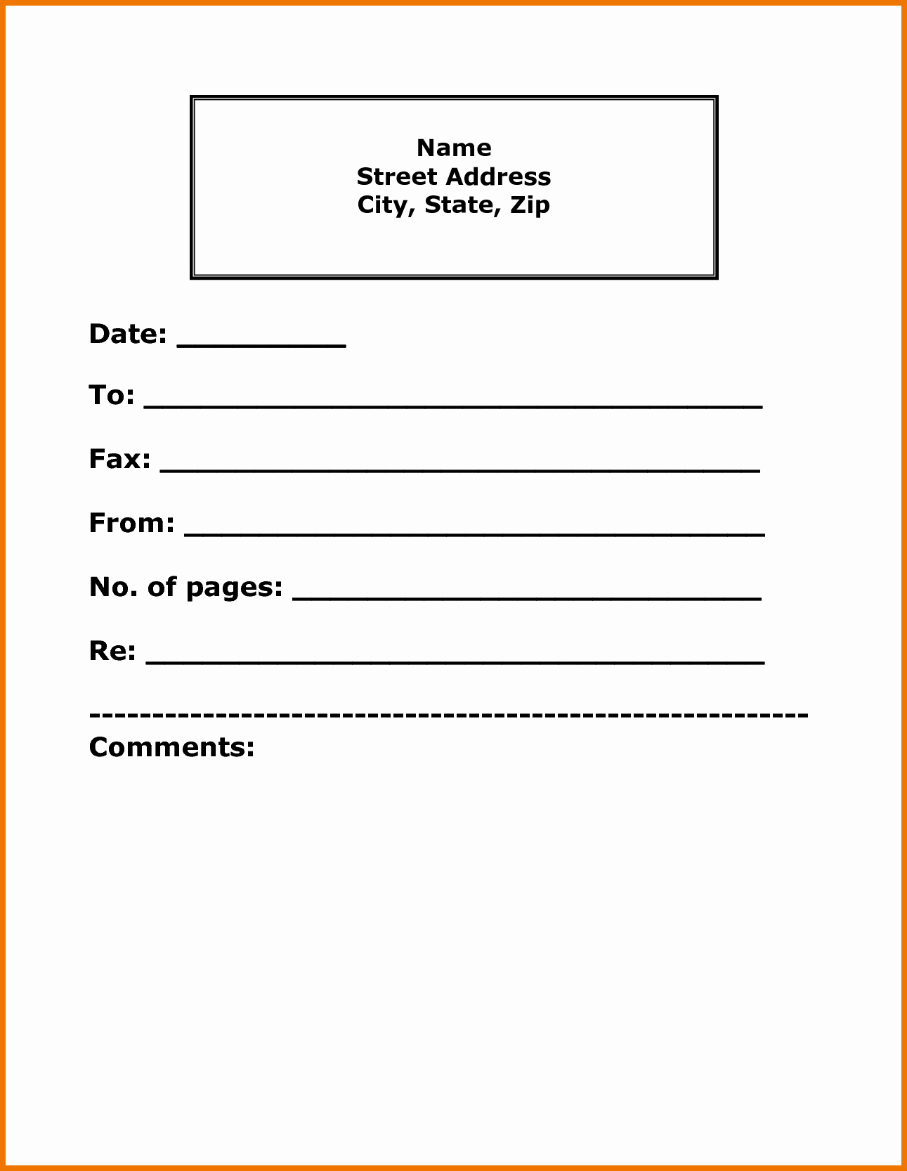 Fax Cover Sheet format Lovely Fax Cover Template Word Image – Fax Cover Sheet Template