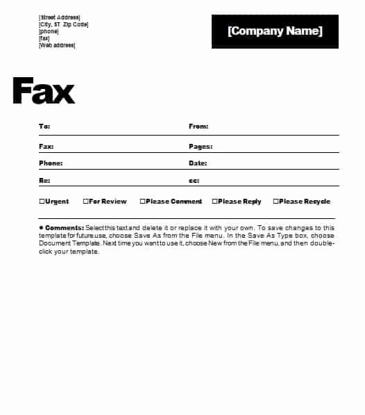 Fax Cover Sheet Template Beautiful to 5 Free Fax Cover Sheet Templates Word Templates