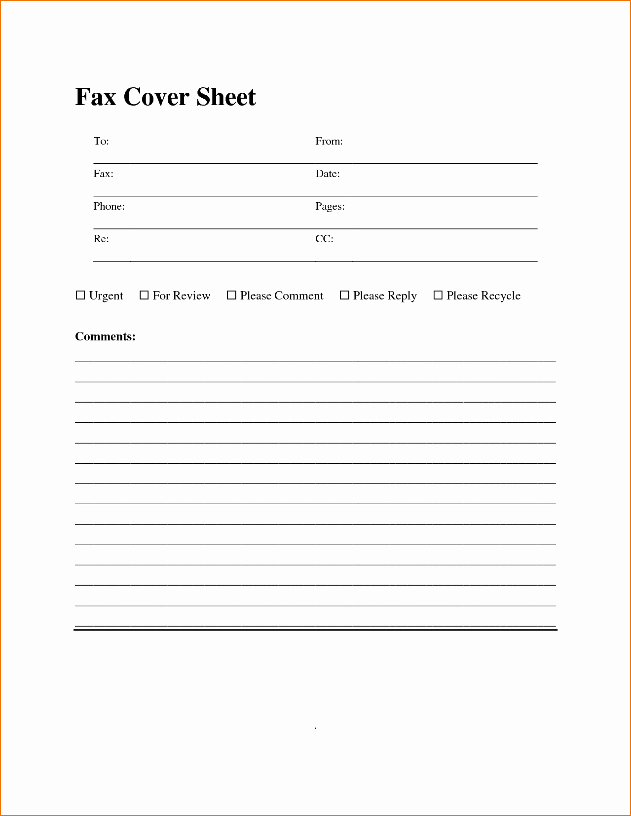 Fax Cover Sheet Template New Download Standard Fax Cover Sheet with Equity theme