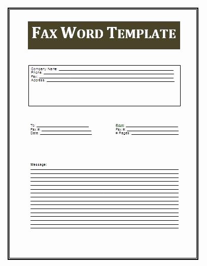 Fax Cover Sheet Word Template Beautiful 3 Best Fax Cover Sheet Templates