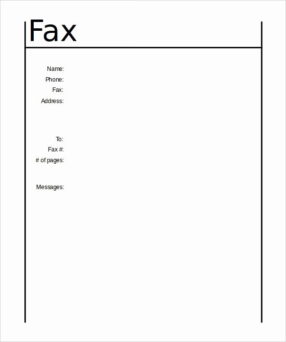 Fax Cover Sheet Word Template Inspirational Fax Template In Word Image – Fax Cover Sheet 37 Related