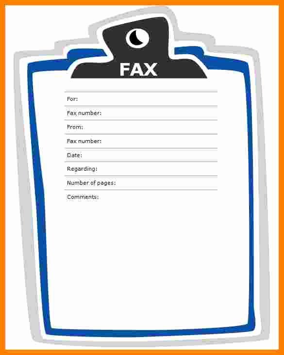 Fax Cover Sheet Word Template Lovely 8 Generic Fax Cover Sheet Word Document
