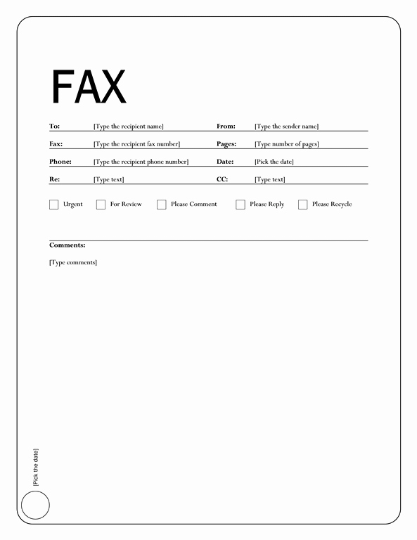 Fax Cover Sheet Word Template Luxury 50 Free Fax Cover Sheet Templates [ Word Pdf ]
