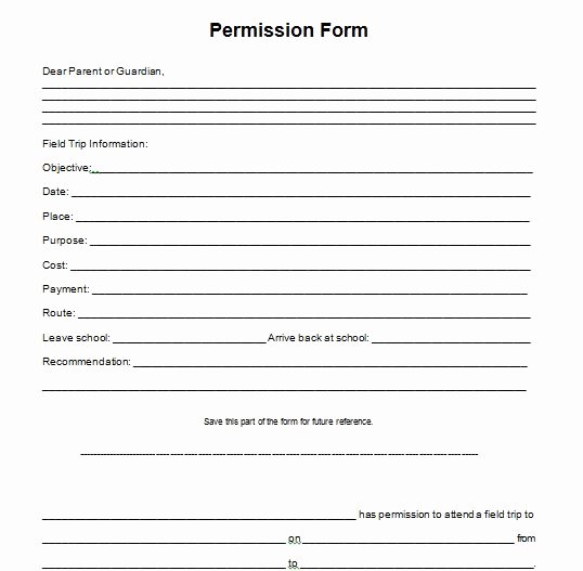 Field Trip Permission form Lovely 35 Permission Slip Templates &amp; Field Trip forms Free
