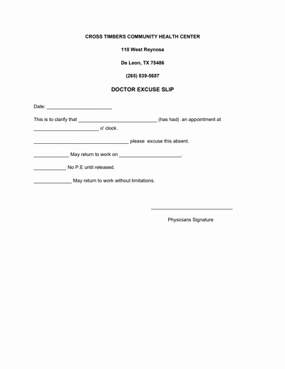 Fill In Doctor Note Luxury Doctors Note for Work Template Download Create Fill and