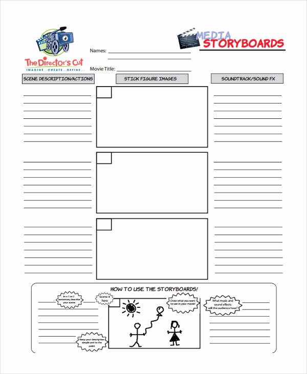 Film Story Board Template Inspirational 35 Sample Professional Storyboard Templates