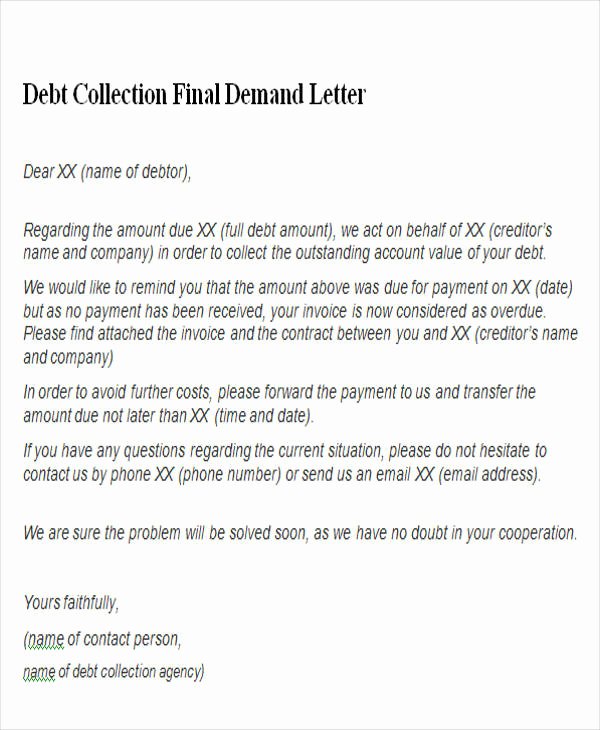 Final Demand for Payment Inspirational 39 Demand Letter Samples Pdf Google Docs Apple Pages