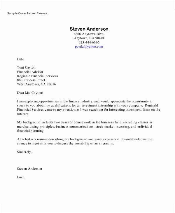 Finance Cover Letter Sample Beautiful 28 Finance Resumes In Pdf