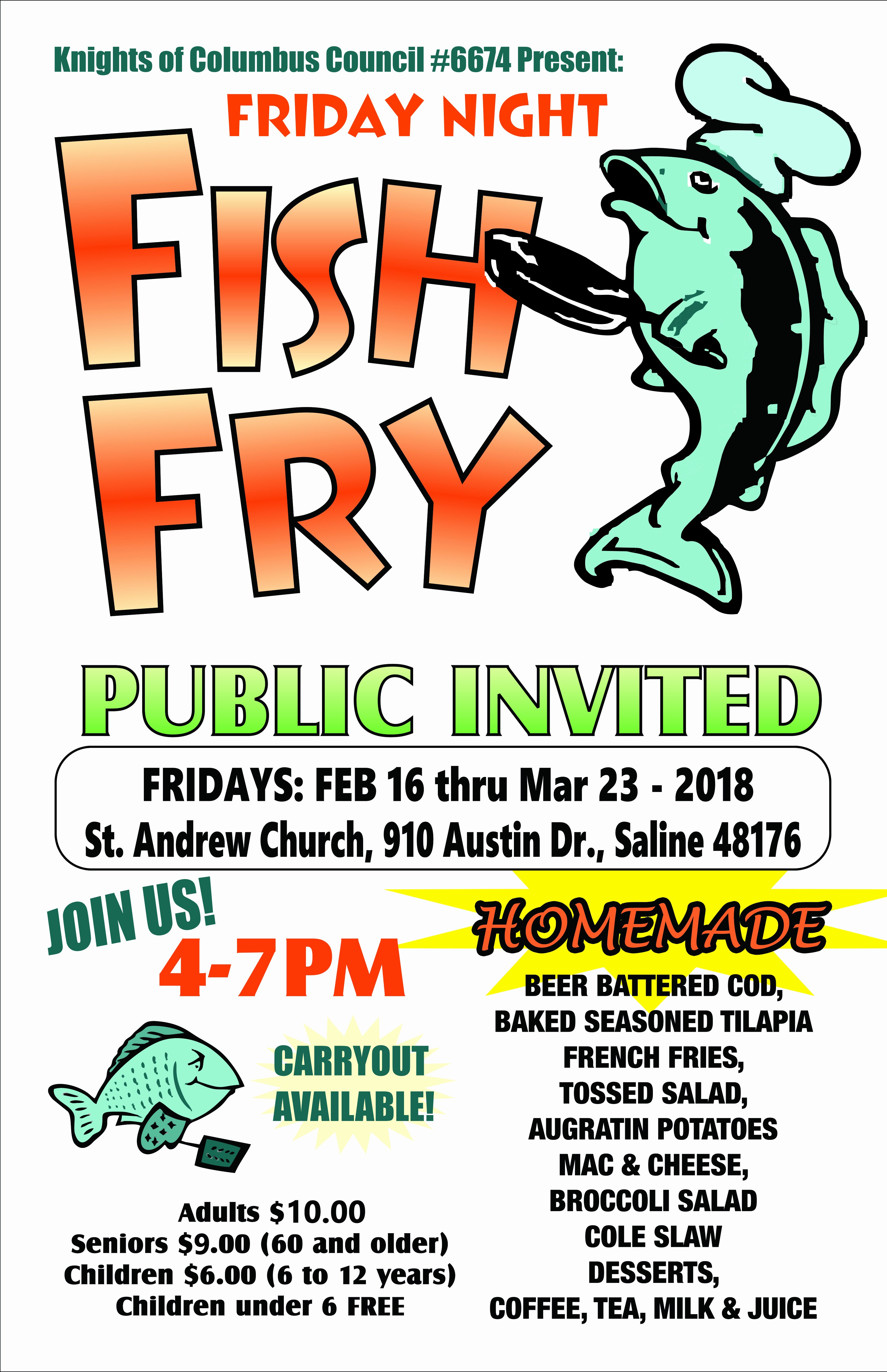 Fish Fry Fundraiser Flyer Inspirational Knights Of Columbus Fish Fry