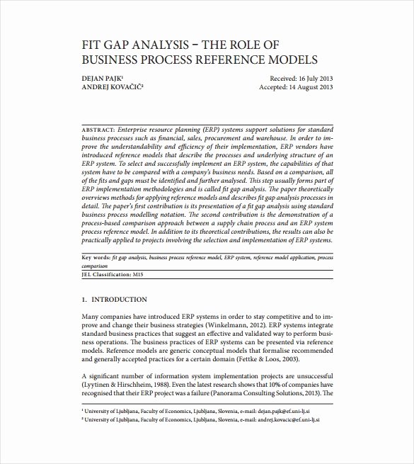 Fit Gap Analysis Template Best Of 17 Gap Analysis Templates Pdf Word