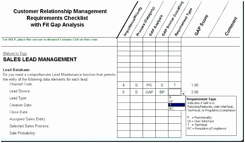 Fit Gap Analysis Template Best Of software Gap Analysis Template